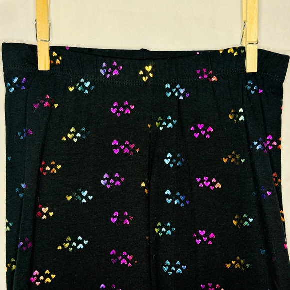 Cat & Jack Girls Leggings Bundle of 3, Floral, Heart, Rainbow Leggings, size m,8 - Picture 2 of 16
